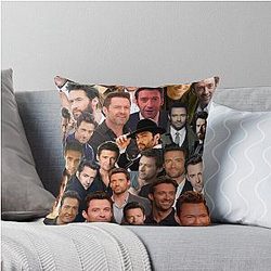 Hugh Jackman Photo Throw Pillow
