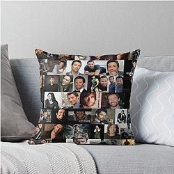 Hugh Jackman Seamless Photo Collage Pillow