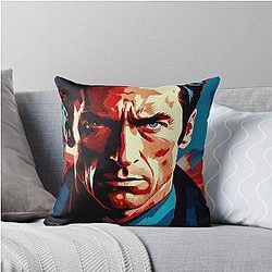 Hugh Jackman Charismatic Throw Pillow