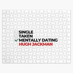Mentally dating Hugh Jackman Jigsaw Puzzle