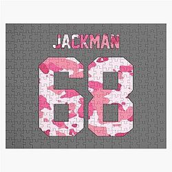 Hugh Jackman Pink Camo Jigsaw Puzzle