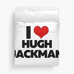 I Love Hugh Jackman Duvet Cover