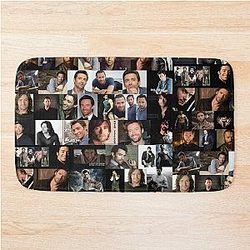 Hugh Jackman Photo Collage Bath Mat