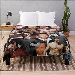 Hugh Jackman Photo Throw Blanket
