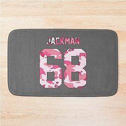 Hugh Jackman Pink Camo Bath Mat