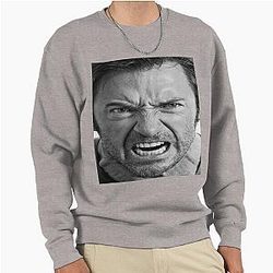 Hugh Jackman Angry Sweatshirt