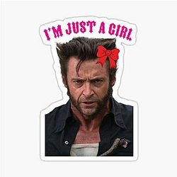 Hugh Jackman is a Girl Sticker