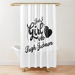 Just a Girl Who Loves Hugh Jackman Shower Curtain