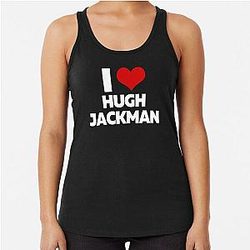 I Love Hugh Jackman Racerback Tank Top