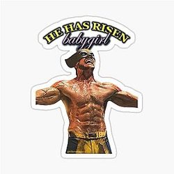 He Has Risen Hugh Jackman Sticker