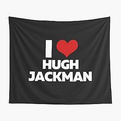 I Love Hugh Jackman Tapestry