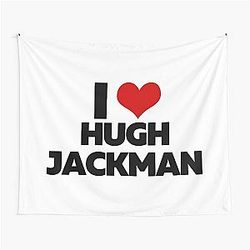 I Love Hugh Jackman Tapestry