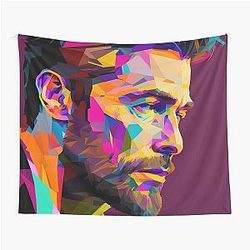 Hugh Jackman Original Art Tapestry