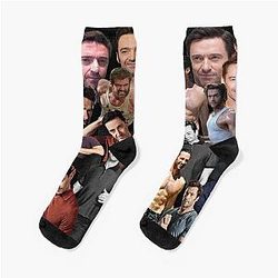 Hugh Jackman Photo Collage and Socks