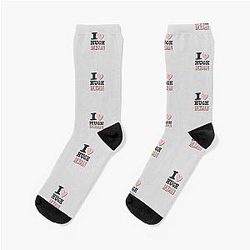 I Love Hugh Jackman Socks
