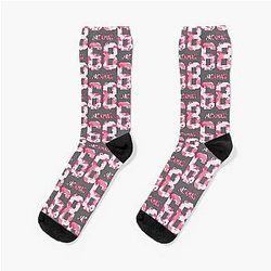 Hugh Jackman Pink Camo Socks