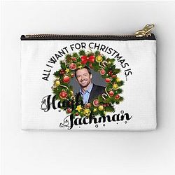 All I Want For Christmas Is Hugh Jackman Zipper Pouch