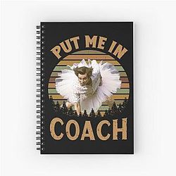 Vintage Coach Featuring Jim Carrey and Hugh Jackman Spiral Notebook