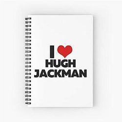 I Love Hugh Jackman Spiral Notebook