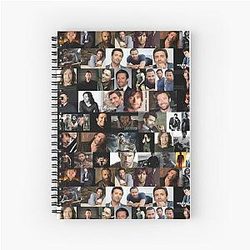 Hugh Jackman Photo Collage Spiral Notebook