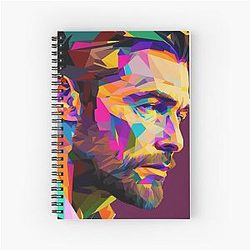 Hugh Jackman Art Spiral Notebook