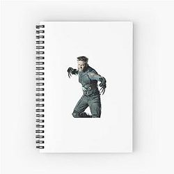 Hugh Jackman the Wolverine Logan Spiral Notebook