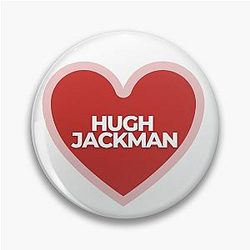 I Heart Hugh Jackman Pin