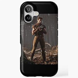 Logan Howlett Hugh Jackman Brown Suit iPhone Tough Case