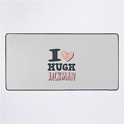 I Love Hugh Jackman Desk Mat