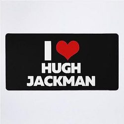 I Love Hugh Jackman Desk Mat