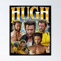 Hugh Jackman 90s Bootleg Poster