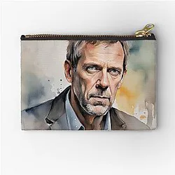 Watercolor sketch with Hugh Laurie Pouch