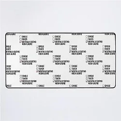 Mentally Dating Hugh Laurie Desk Mat