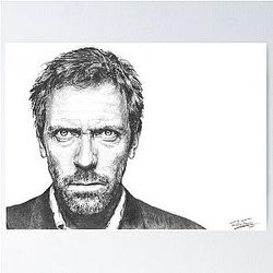 Hugh Laurie House Poster