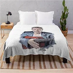 Hugh Laurie and Melanie Transparent Throw Blanket