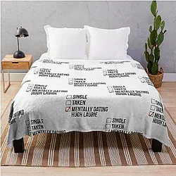 Mentally Dating Hugh Laurie Throw Blanket