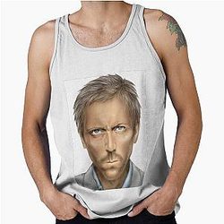 Hugh Laurie House original art Tank Top