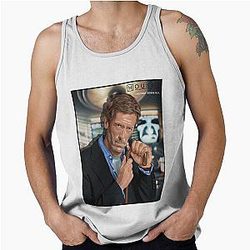 Hugh Laurie as Dr. House in House fanart Tank Top