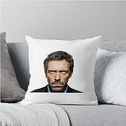 Hugh Laurie Dr. House Throw Pillow