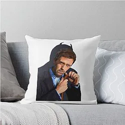 Hugh Laurie Throw Pillow