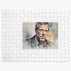 Watercolor sketch with Hugh Laurie Jigsaw Puzzles