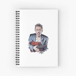 Hugh Laurie Melanie Transparent Spiral Notebook