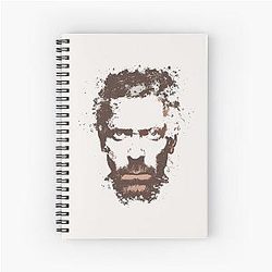 House M. D. Hugh Laurie Spiral Notebook
