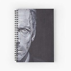 Hugh Laurie Acrylic Portrait Notebook