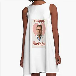 Doctor Hugh Laurie Happy Birthday Christmas Funny Prank Gift A-Line Dress