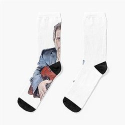 Hugh Laurie Melanie D Transparent Socks