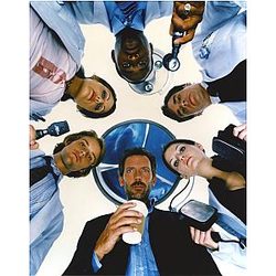 Hugh Laurie Holding a Cup of Coffee 8 x 10 Photo Print