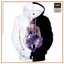 HxH Hoodie - Hisoka Morow Black-White 3D Hoodie
