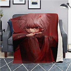 HxH Merch - Killua Zoldyck Blood 3D Microfleece Blanket