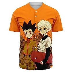 HxH Merch - Killua Zoldyck &amp; Gon Freecss Baseball Jersey